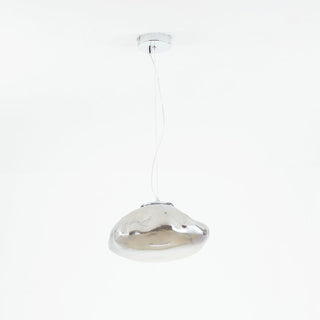 Avi Suspension Globe, Métal/Verre, Clair/Gris/Ambre