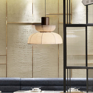 Ritta Suspension Bol Moderne, Metal/Tissu, Beige, Salon