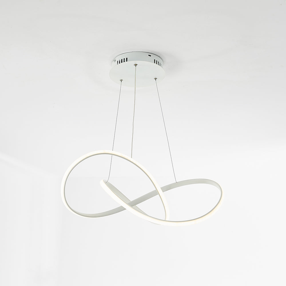 Arisha Luminaires Suspension d'anneaux Contemporains Minimaliate, Métal