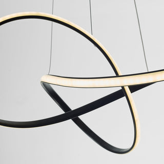 Arisha Luminaires Suspension d'anneaux Contemporains Minimaliate, Métal