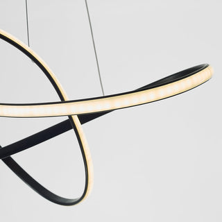 Arisha Luminaires Suspension d'anneaux Contemporains Minimaliate, Métal