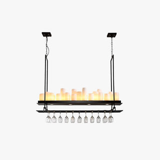 Silva Suspension Cylindre Moderne, Métal/Verre, Blanc/Noir, Restaurant/Bar-Luire