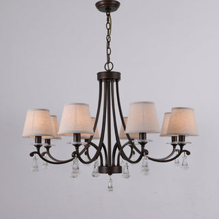 Lyvenisra Lustre Cristal Tissu Laiton Industrial Vintage Pointe