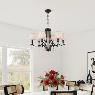 Lyvenisra Lustre Cristal Tissu Laiton Industrial Vintage Pointe