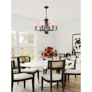 Lyvenisra Lustre Cristal Tissu Laiton Industrial Vintage Pointe