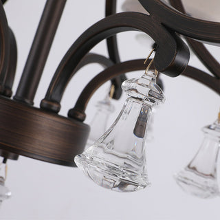 Lyvenisra Lustre Cristal Tissu Laiton Industrial Vintage Pointe