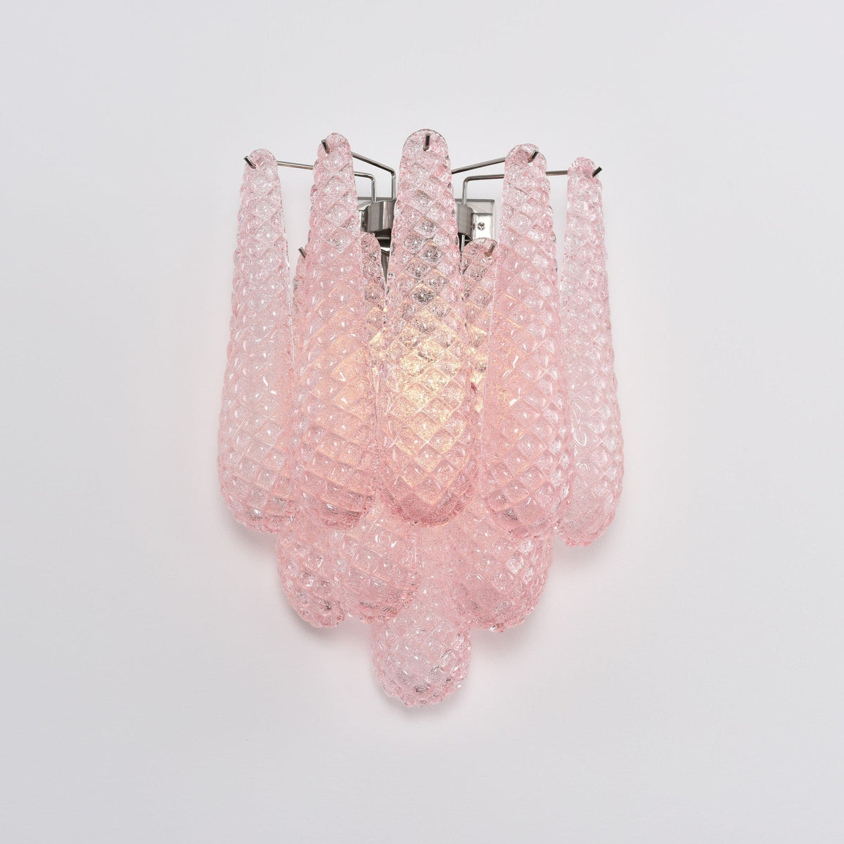 Saleva Applique Murale Rose Larme Verre Florale Artistique