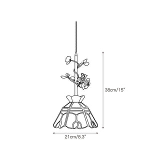 Ilsoris Suspension Céramique Verre Rose Créativité Individuelle