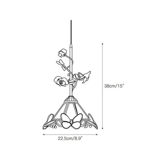 Ilsoris Suspension Céramique Verre Rose Créativité Individuelle