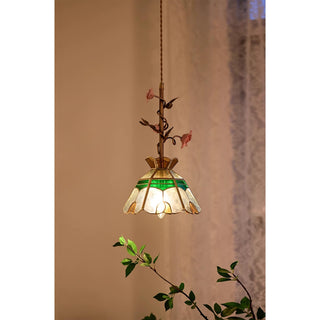 Ilsoris Suspension Céramique Verre Rose Créativité Individuelle