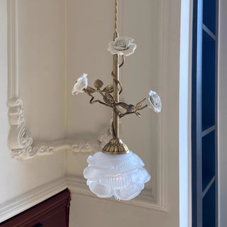 Ilsoris Suspension Céramique Verre Rose Créativité Individuelle