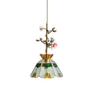 Ilsoris Suspension Céramique Verre Rose Créativité Individuelle