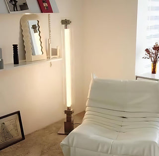 Avthaaril Architectural Acrylic Floor Lamp-Neutral Decor