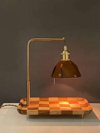 Elvaniella Lampe de Table en Bois Moderne