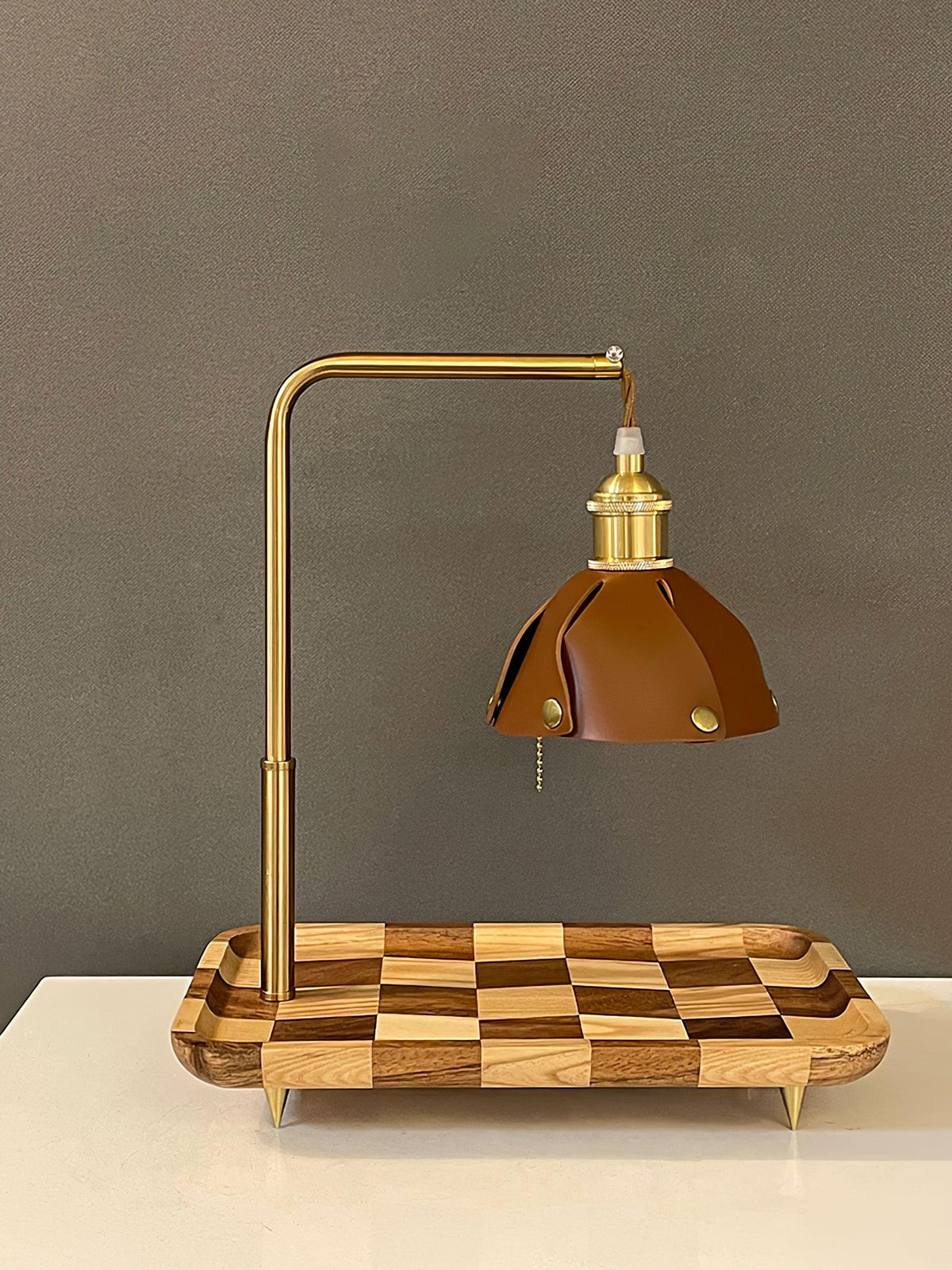 Elvaniella Lampe de Table en Bois Moderne