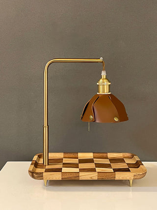 Elvaniella Lampe de Table en Bois Moderne