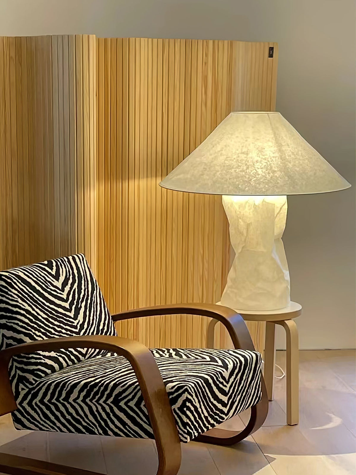 Lalemu Artisanale en Papier pour Lampe de Table