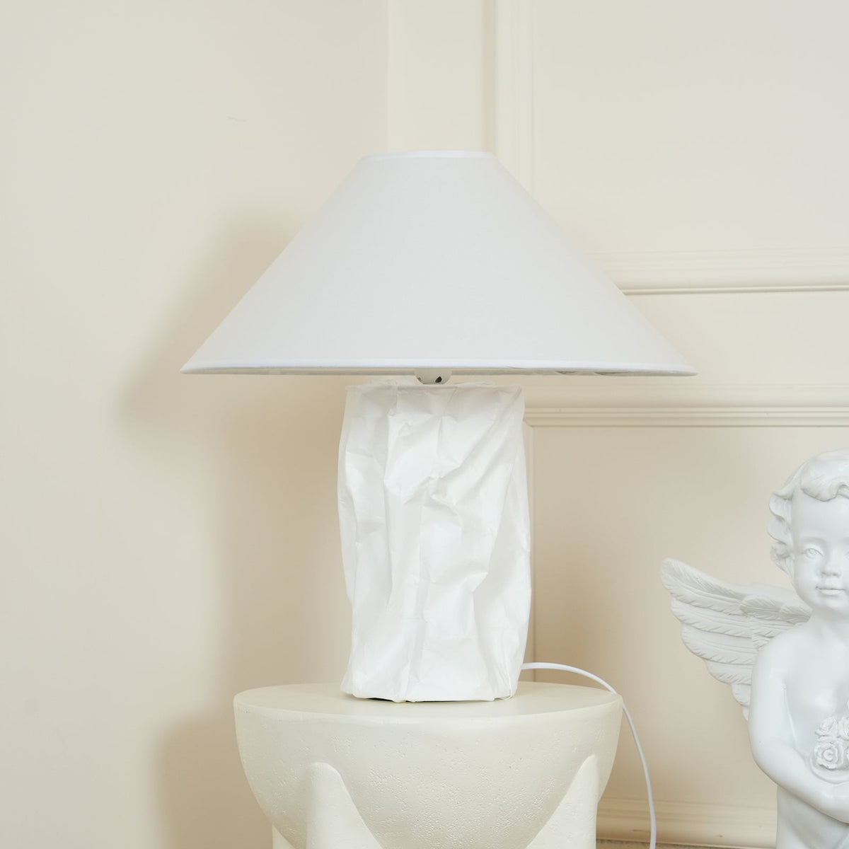 Lalemu Artisanale en Papier pour Lampe de Table