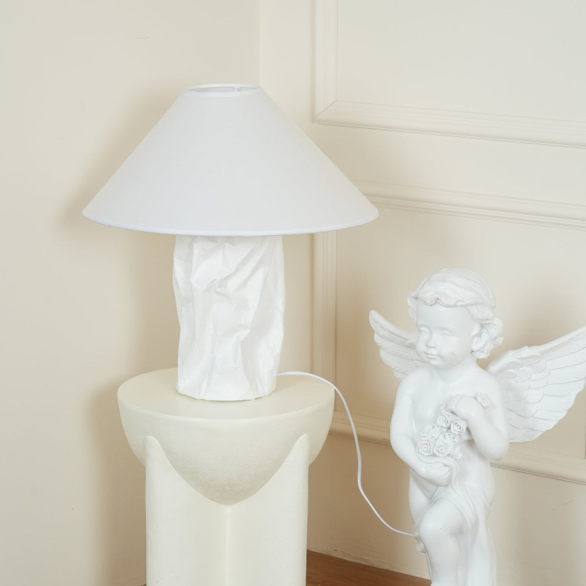 Lalemu Artisanale en Papier pour Lampe de Table