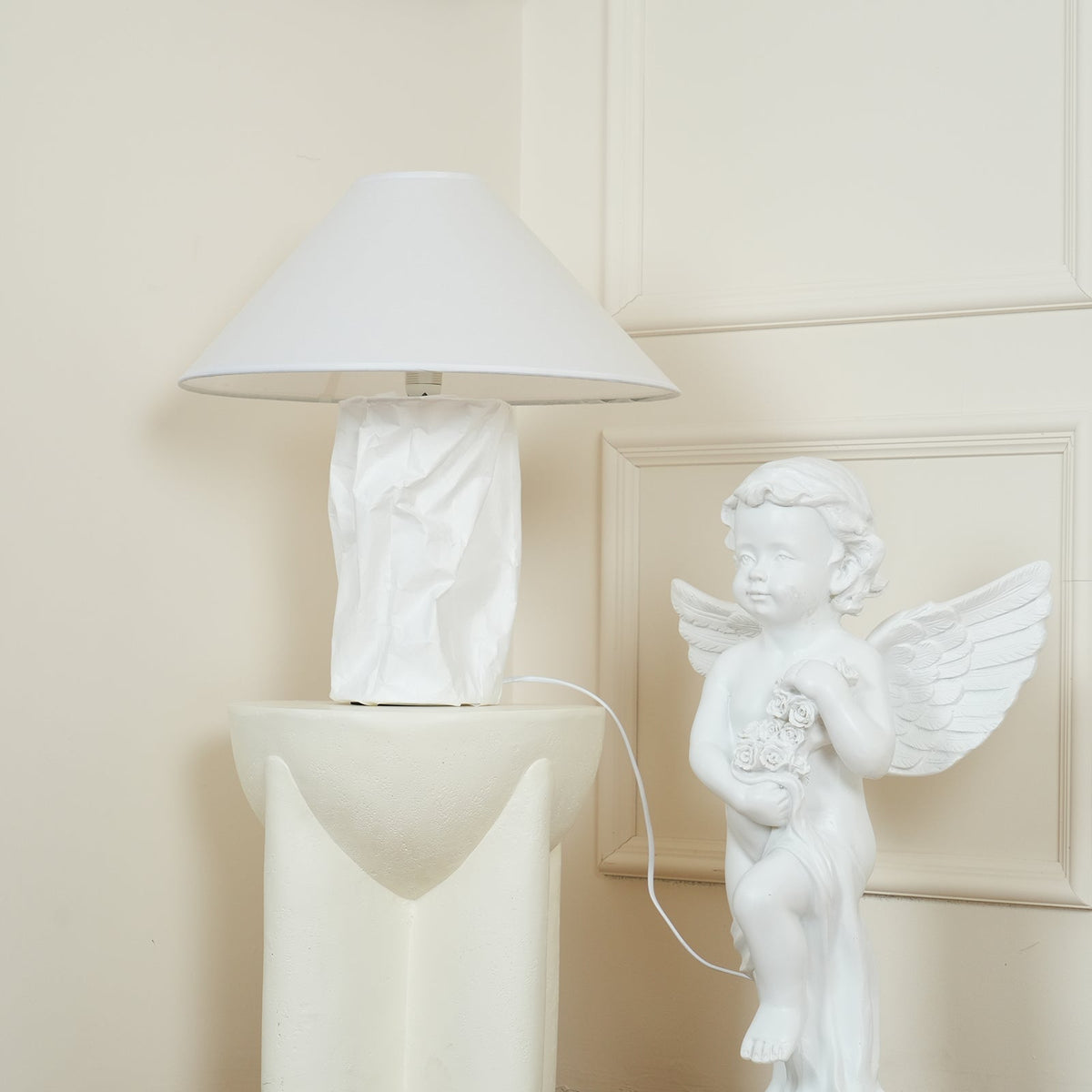 Lalemu Artisanale en Papier pour Lampe de Table