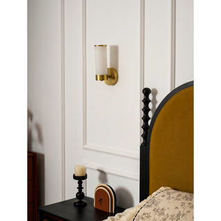 Olvynis Applique Murale Laiton Albâtre Minimaliste Moderne