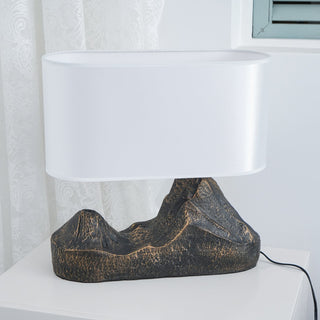 Della Lampe de Table en Résine Naturelle