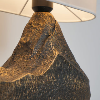 Della Lampe de Table en Résine Naturelle