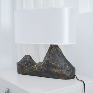 Della Lampe de Table en Résine Naturelle