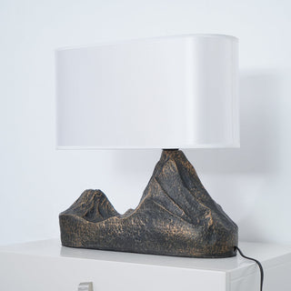 Della Lampe de Table en Résine Naturelle