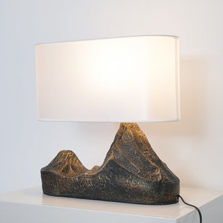 Della Lampe de Table en Résine Naturelle