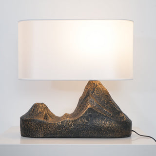 Della Lampe de Table en Résine Naturelle