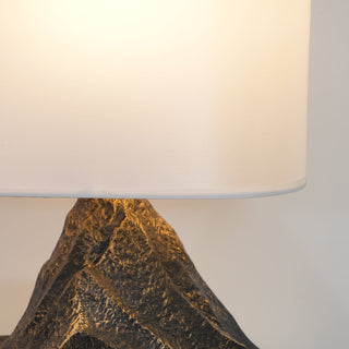 Della Lampe de Table en Résine Naturelle