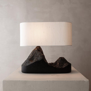 Della Lampe de Table en Résine Naturelle