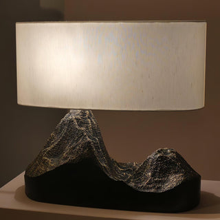 Della Lampe de Table en Résine Naturelle