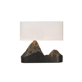 Della Lampe de Table en Résine Naturelle