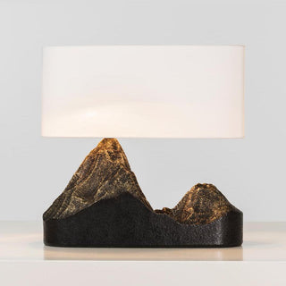 Della Lampe de Table en Résine Naturelle