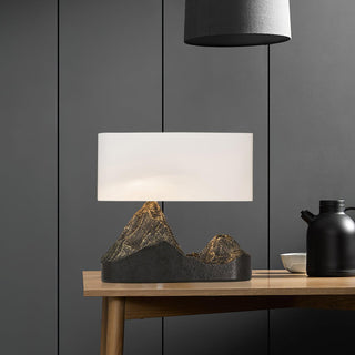 Della Lampe de Table en Résine Naturelle