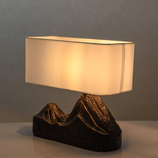 Della Lampe de Table en Résine Naturelle