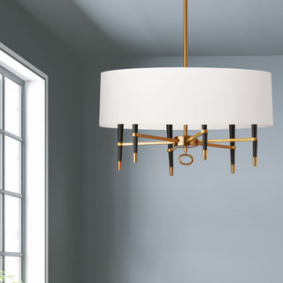 Lustre en Laiton et Tissu Élégance Vintage