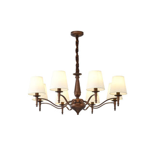 Zosolia Lustre en Tissu et Laiton Industriel Vintage de Luxe