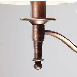 Zosolia Lustre en Tissu et Laiton Industriel Vintage de Luxe