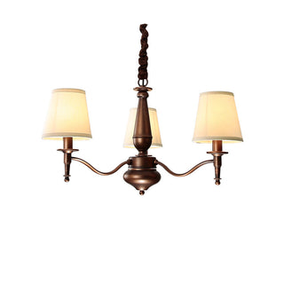 Zosolia Lustre en Tissu et Laiton Industriel Vintage de Luxe