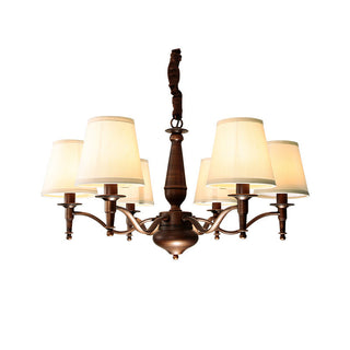 Zosolia Lustre en Tissu et Laiton Industriel Vintage de Luxe