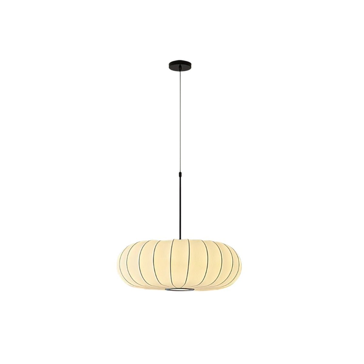 Lantern Silk Pendant Lamp-Neutral Decor