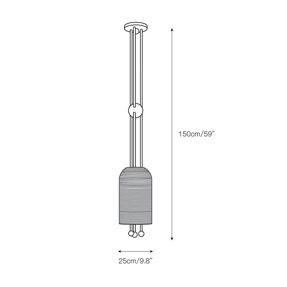 Adrielle Suspension Lantern en Métal et Verre Premium Élégance