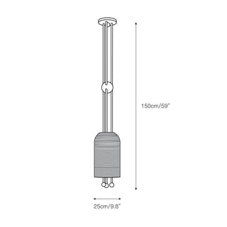 Ucaryra Suspension Lantern en Métal et Verre Premium Élégance