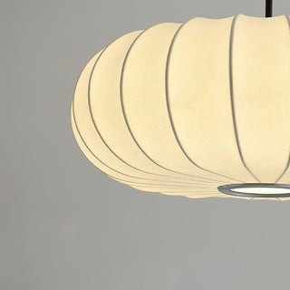 Lantern Silk Pendant Lamp-Neutral Decor