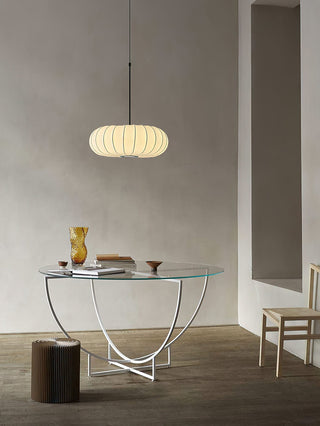 Lantern Silk Pendant Lamp-Neutral Decor