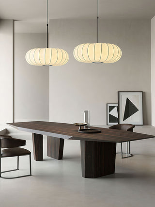 Lantern Silk Pendant Lamp-Neutral Decor