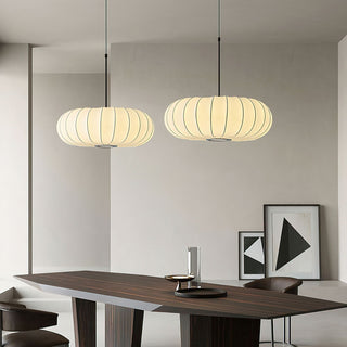 Lantern Silk Pendant Lamp-Neutral Decor